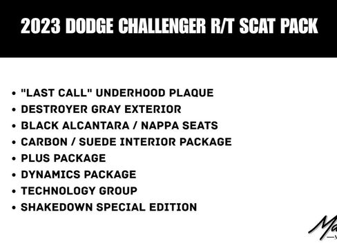 Used 2023 Dodge Challenger R/T Scat Pack w/ Plus Package RWD image 2