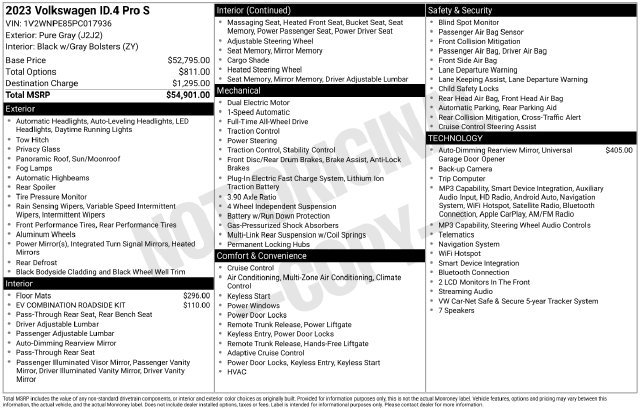 Certified 2023 Volkswagen ID.4 Pro S AWD/4WD image 35