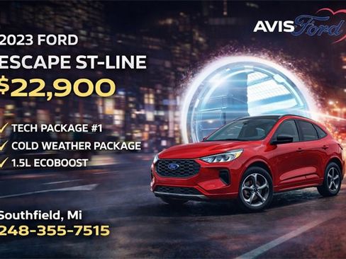 Certified 2023 Ford Escape ST-Line w/ Tech Pack #1 image 1
