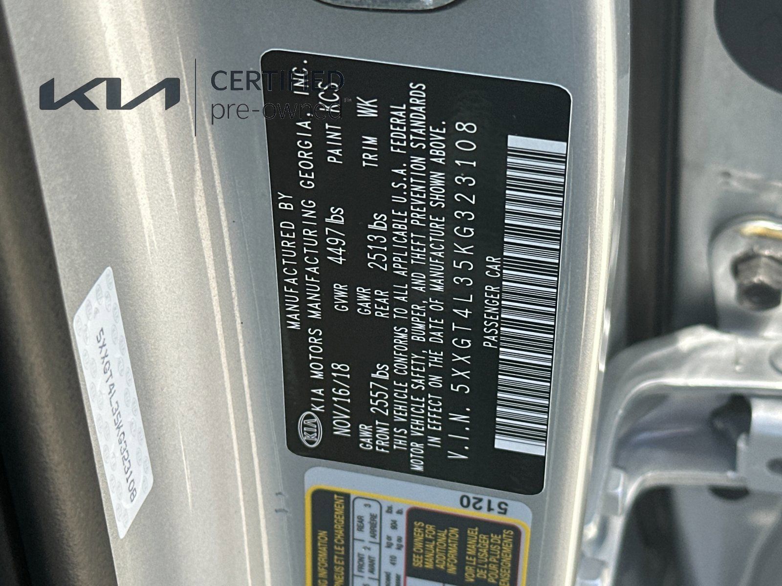 Certified 2019 Kia Optima LX FWD image 27