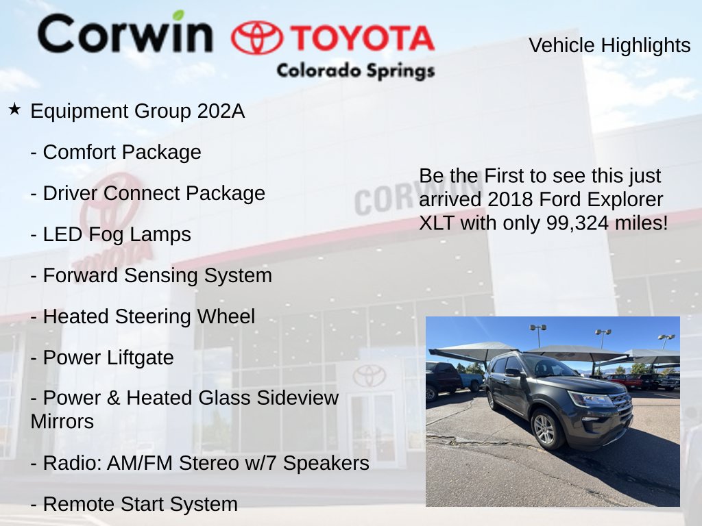 Used 2018 Ford Explorer XLT w/ Equipment Group 202A AWD/4WD image 4