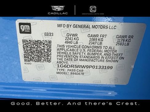 Certified 2023 Cadillac CT5 V w/ Cold Weather Package RWD image 33