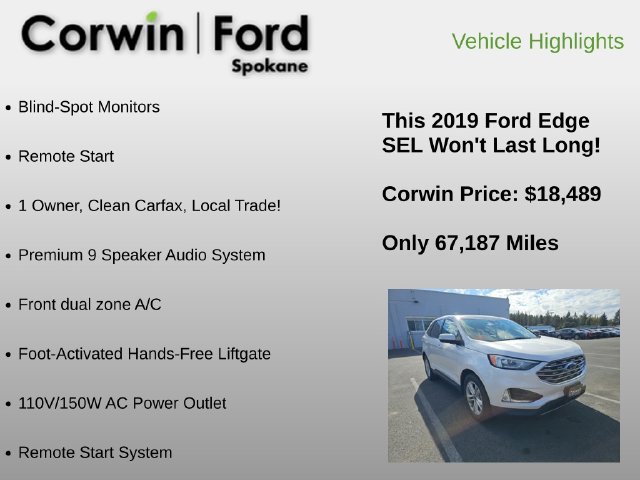 Used 2019 Ford Edge SEL w/ Equipment Group 201A AWD/4WD image 6