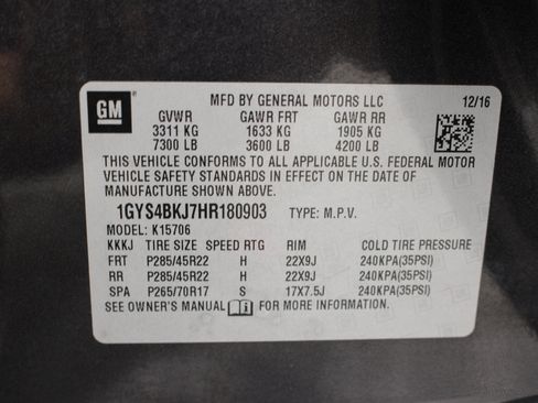 Used 2017 Cadillac Escalade Luxury w/ LPO, Radiant Package AWD/4WD image 41