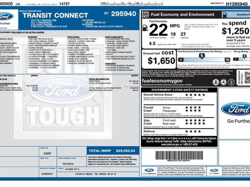 Certified 2017 Ford Transit Connect XLT FWD image 30