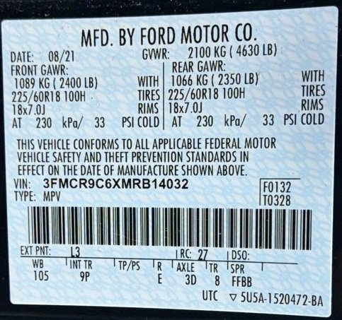 Used 2021 Ford Bronco Sport Outer Banks AWD/4WD image 11