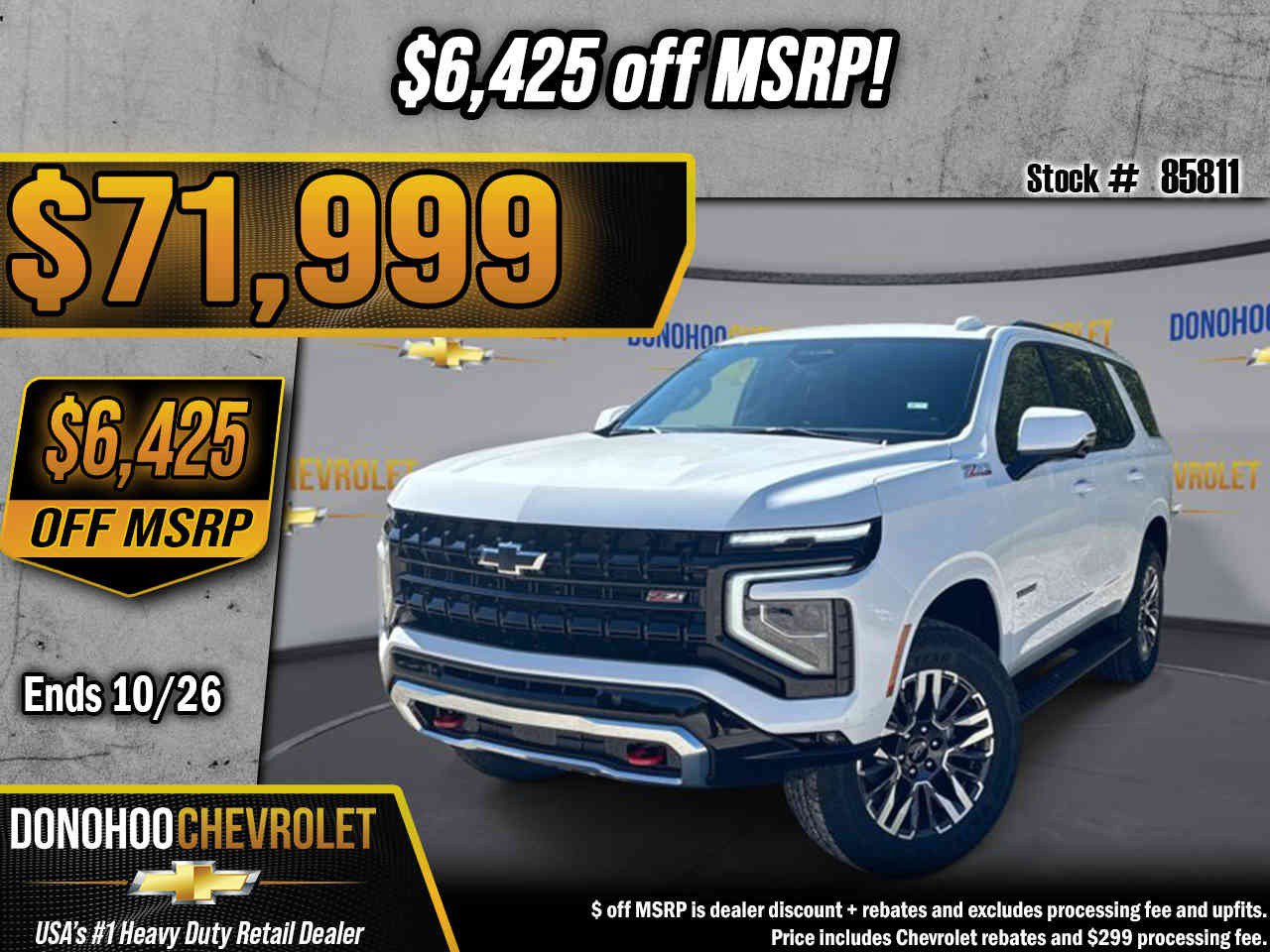 New 2027 Chevrolet Tahoe Z71 w/ Comfort Package AWD/4WD image 1
