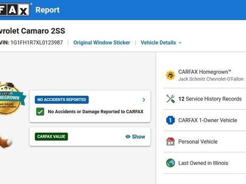 Used 2020 Chevrolet Camaro SS RWD image 7