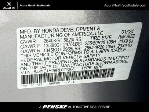 Certified 2024 Acura MDX A-Spec AWD/4WD image 36
