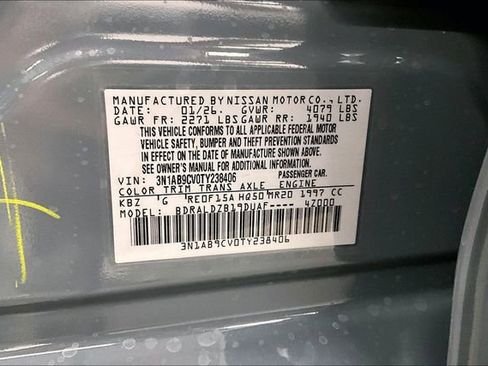 New 2026 Nissan Sentra SV w/ SV Convenience Package FWD image 35