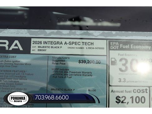 New 2026 Acura Integra A-Spec FWD image 40