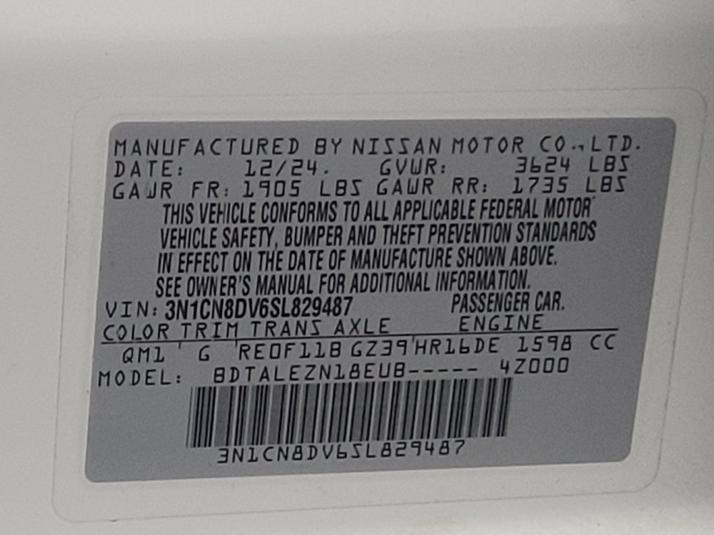 Used 2025 Nissan Versa S w/ Trunk Package FWD image 33