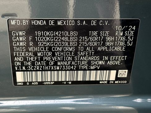 Used 2025 Honda HR-V EX-L image 40