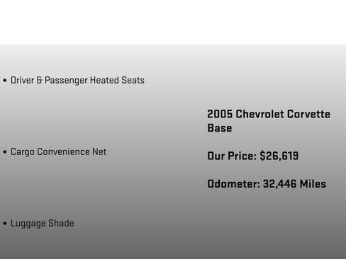 Used 2005 Chevrolet Corvette Coupe w/ Preferred Equipment Group image 24