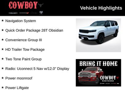 New 2025 Jeep Grand Wagoneer Series II Obsidian w/ Quick Order Packagew 28T