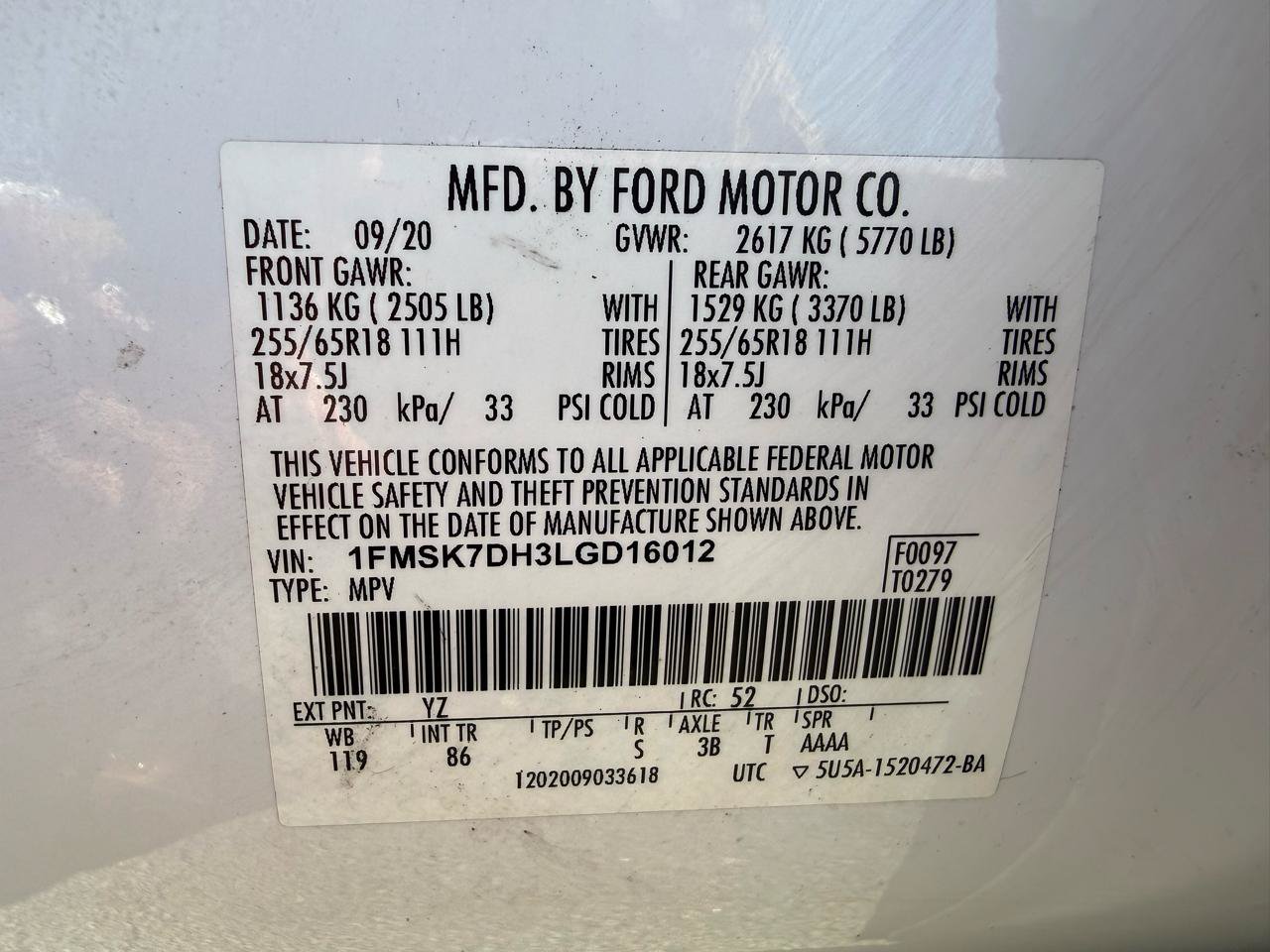 Used 2020 Ford Explorer XLT RWD image 46