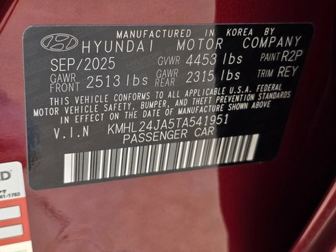 Certified 2026 Hyundai Sonata SE FWD image 31