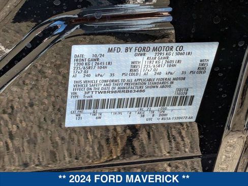 New 2024 Ford Maverick Tremor w/ Tremor Off-Road Package image 24