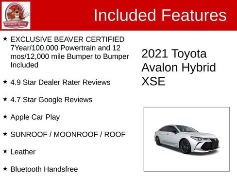 Used 2021 Toyota Avalon XSE image 4