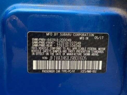 Used 2018 Subaru WRX Limited AWD/4WD image 30