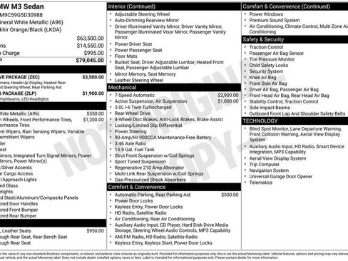 Used 2016 BMW M3 w/ Executive Package image 47