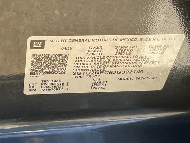 Used 2018 GMC Sierra 1500 SLT w/ Suspension Package, Off-Road AWD/4WD image 29