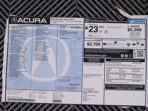 New 2026 Acura RDX w/ Technology Package image 9