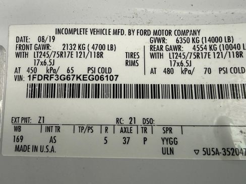 Used 2019 Ford F350 XL w/ XL Value Package RWD image 24