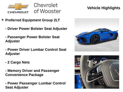 New 2026 Chevrolet Corvette Stingray Preferred Conv w/ Battery Protection Package RWD image 2