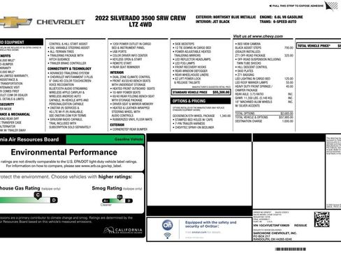Certified 2022 Chevrolet Silverado 3500 LTZ w/ Gooseneck/5TH Wheel Package AWD/4WD image 4