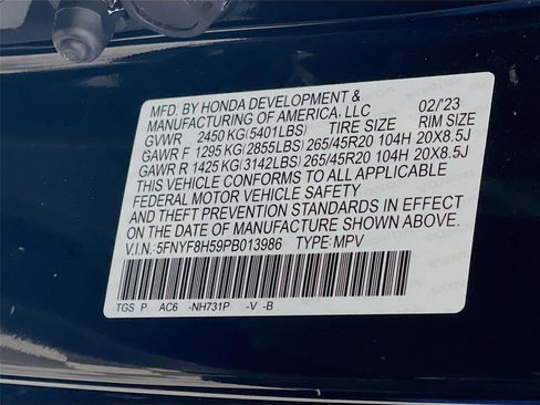 Certified 2023 Honda Passport EX-L image 36
