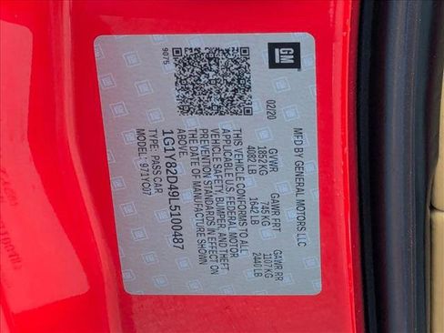 Used 2020 Chevrolet Corvette Stingray Premium Cpe w/ 3LT Preferred Equipment Group image 26