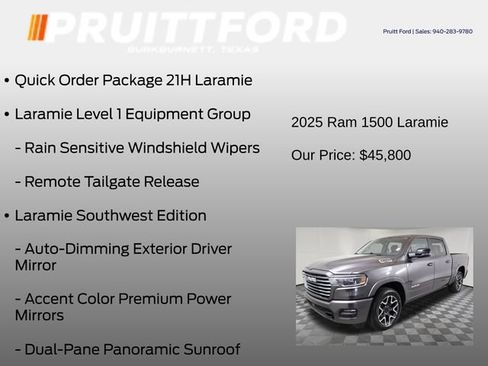 Used 2025 RAM 1500 Laramie w/ Laramie Southwest Edition AWD/4WD image 7