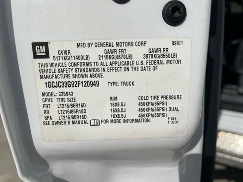 Used 2002 Chevrolet Silverado 3500 LT RWD image 22