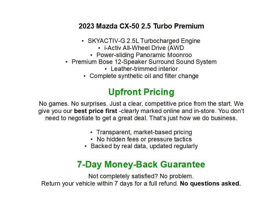 Used 2023 MAZDA CX-50 AWD 2.5 Turbo w/ Cargo Package image 1