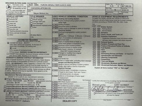 Used 2023 GMC Yukon Denali w/ Denali Reserve Package image 38