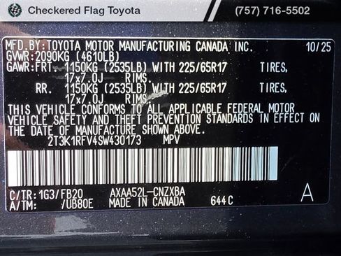 Used 2025 Toyota RAV4 LE FWD image 25