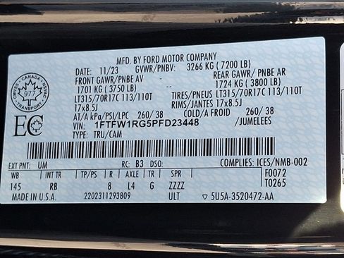 Used 2023 Ford F150 Raptor w/ Raptor Carbon Fibre Package image 32