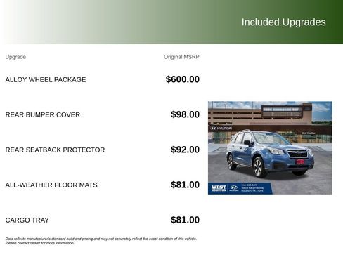 Used 2017 Subaru Forester 2.5i w/ Alloy Wheel Package image 9