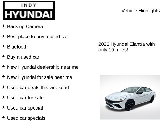 New 2026 Hyundai Elantra SEL FWD image 7