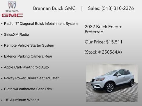 Certified 2022 Buick Encore Preferred AWD/4WD image 6