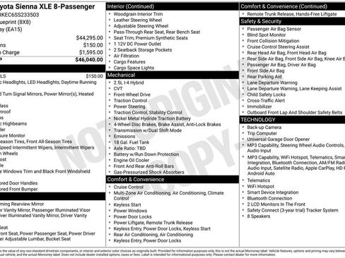 Used 2025 Toyota Sienna XLE FWD image 27