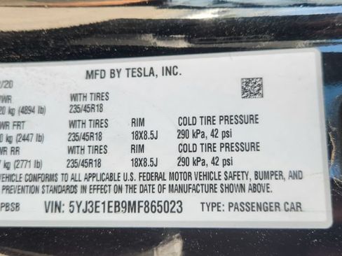 Used 2021 Tesla Model 3 Long Range AWD/4WD image 6