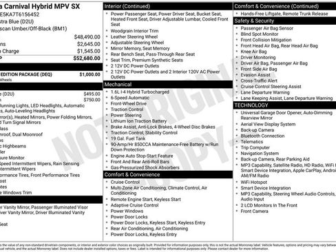 New 2026 Kia Carnival SX w/ SX Dark Edition Package image 9