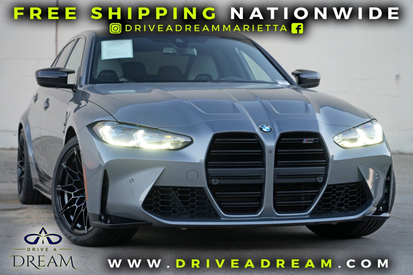 Used 2023 BMW M3 Competition w/ Executive Package RWD image 2