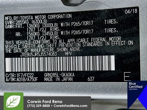Used 2018 Toyota 4Runner TRD Off-Road AWD/4WD image 34