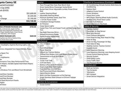 Certified 2026 Toyota Camry SE w/ Multimedia Upgrade Package image 31