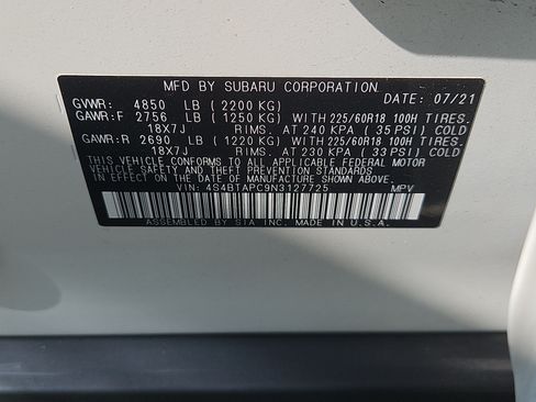 Used 2022 Subaru Outback Touring AWD/4WD image 7