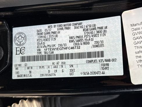 Used 2017 Ford F150 Limited AWD/4WD image 17