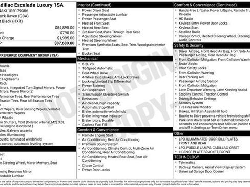 Used 2024 Cadillac Escalade Luxury AWD/4WD image 39